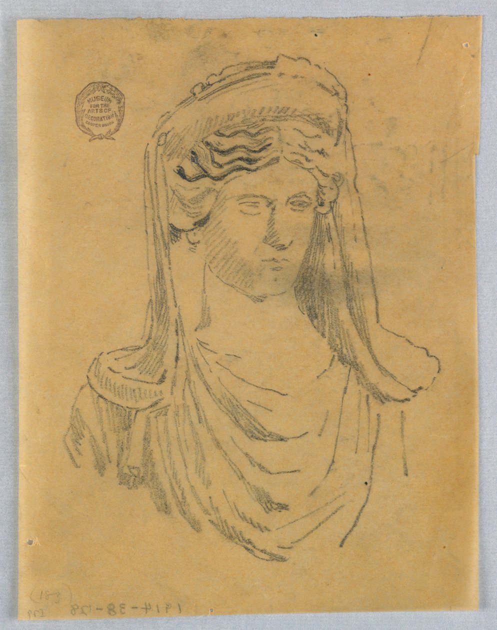 Bir Kadının Büstü Kroki by Francis Augustus Lathrop