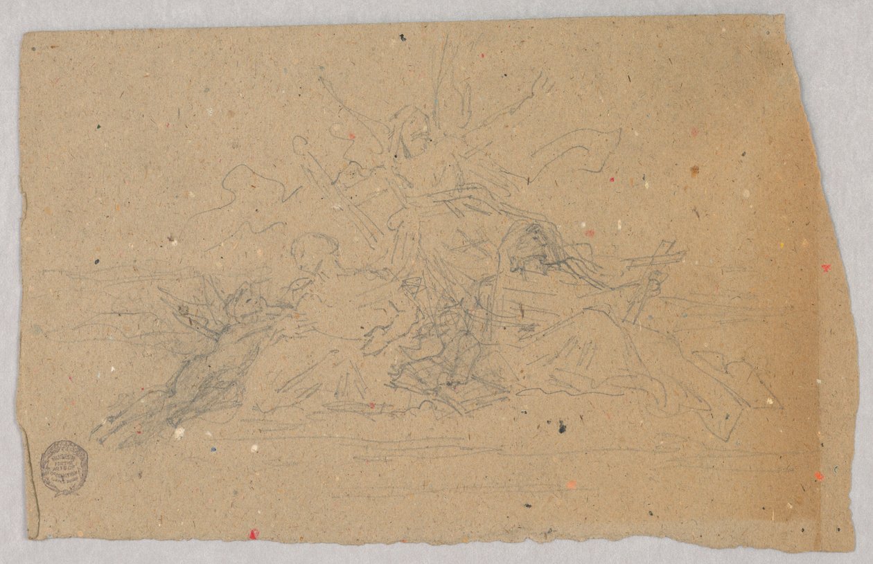 Hayırseverlik, İnanç ve Umut Kroki by Francis Augustus Lathrop