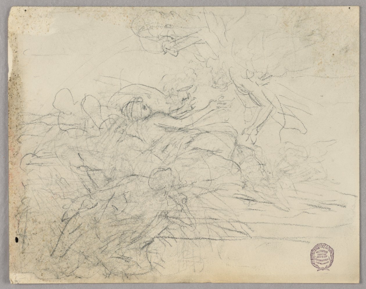 Yükseliş için Figür Grubunun Kroki by Francis Augustus Lathrop