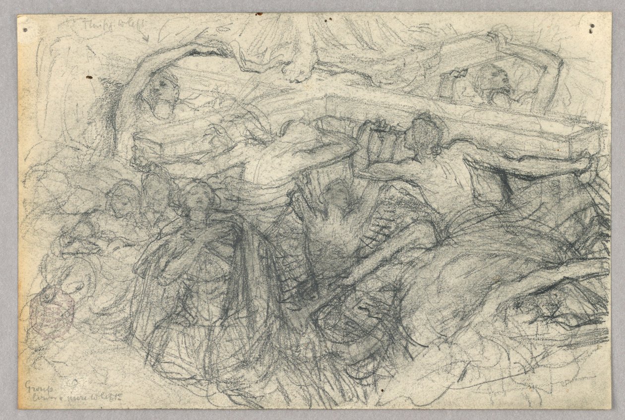 Haç Taşıyan Figürlerin Kroki by Francis Augustus Lathrop