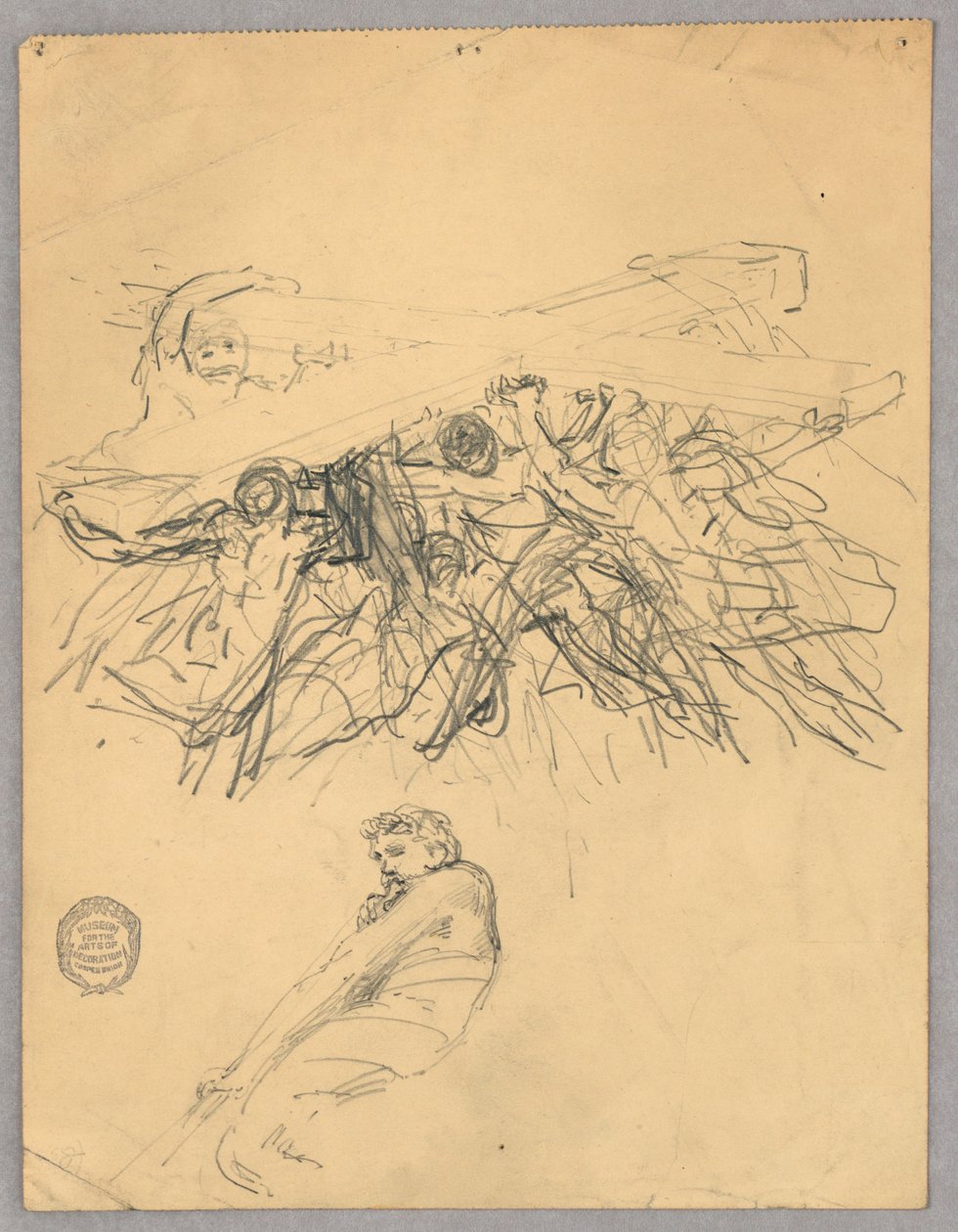 Haç Taşıyan Figürlerin Kroki by Francis Augustus Lathrop