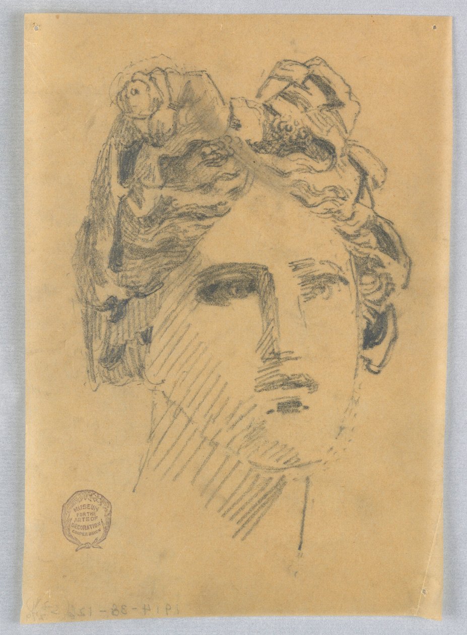 Kadının kafasının taslağını by Francis Augustus Lathrop