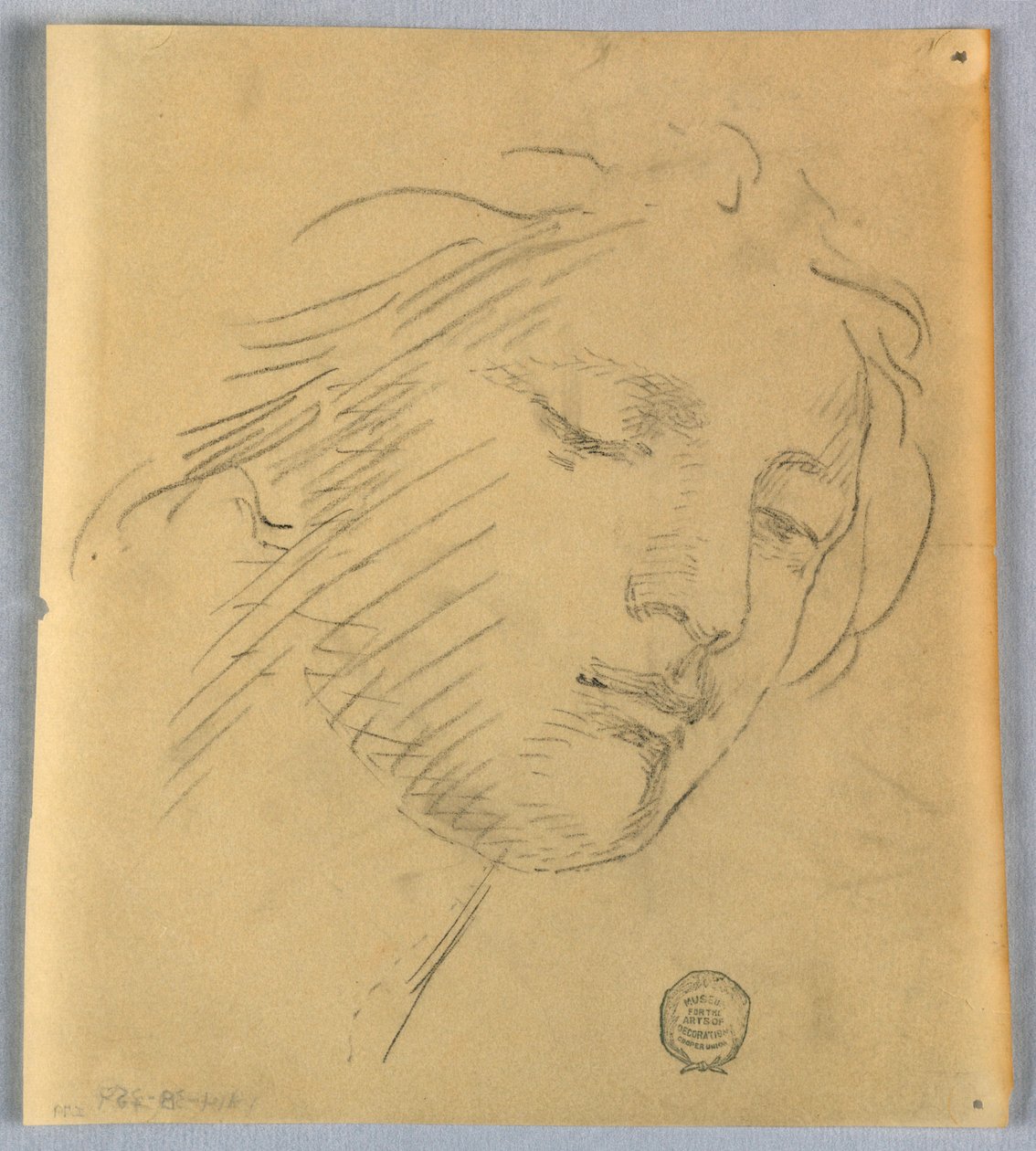 Bir Kadının Yüzü Kroki by Francis Augustus Lathrop