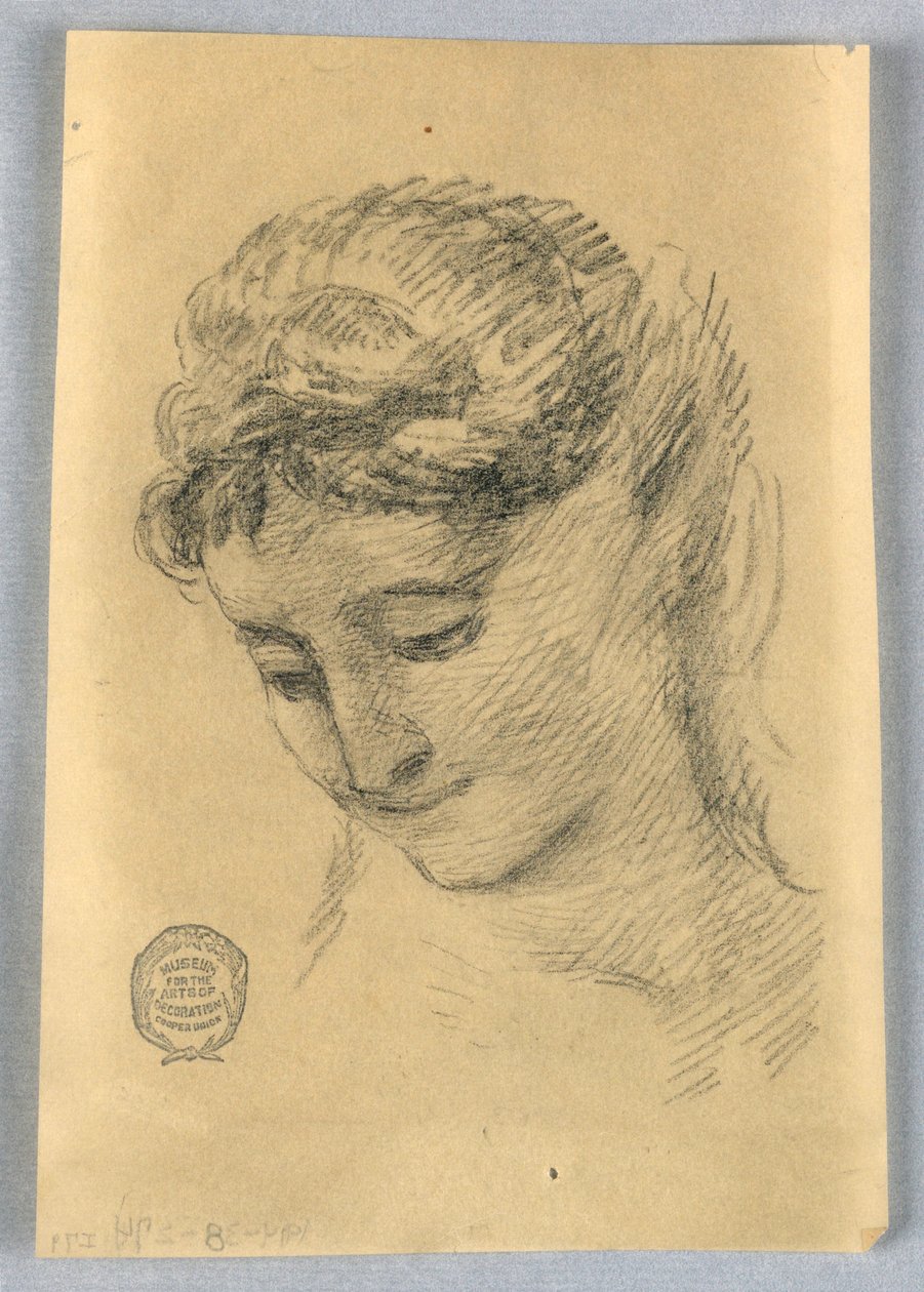 Bir Kadının Kafasının Kroki by Francis Augustus Lathrop
