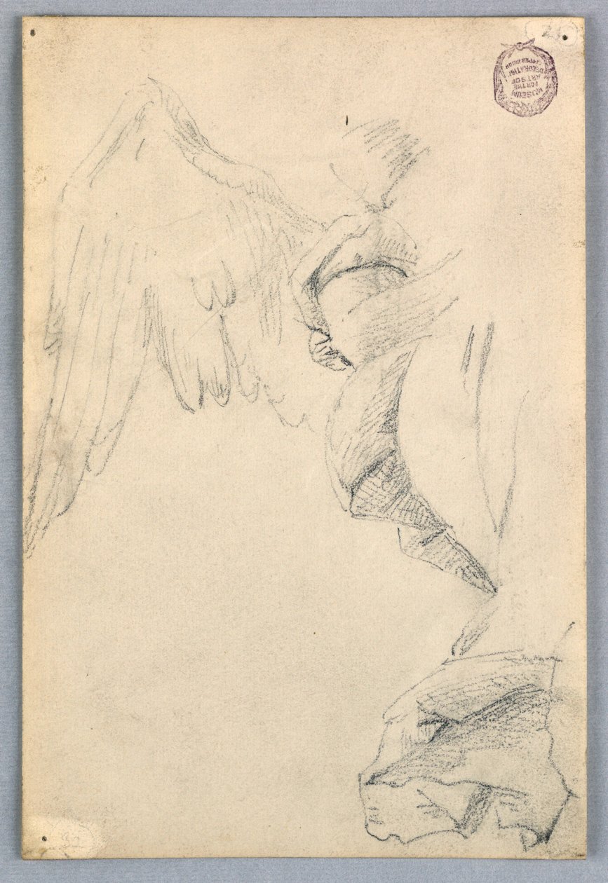 Kanatlı ve Perdeli Eskiz by Francis Augustus Lathrop