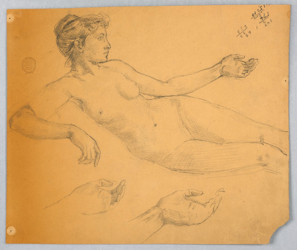 Çıplak Figür Çalışması by Francis Augustus Lathrop