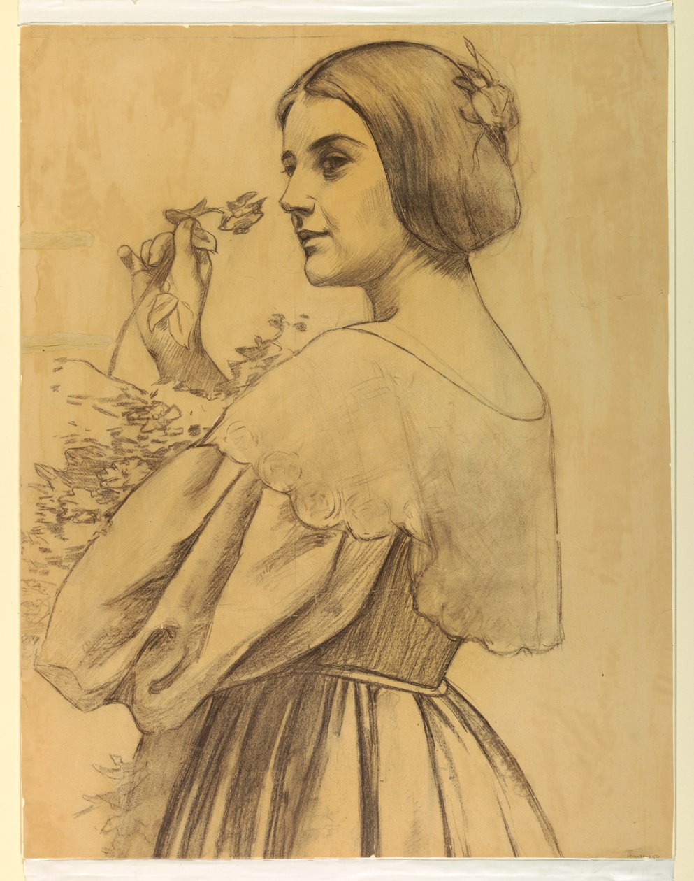 çiçekli kadın by Francis Augustus Lathrop