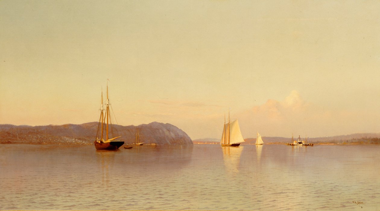 Öğleden Sonra, Haverstraw Körfezi by Francis Augustus Silva