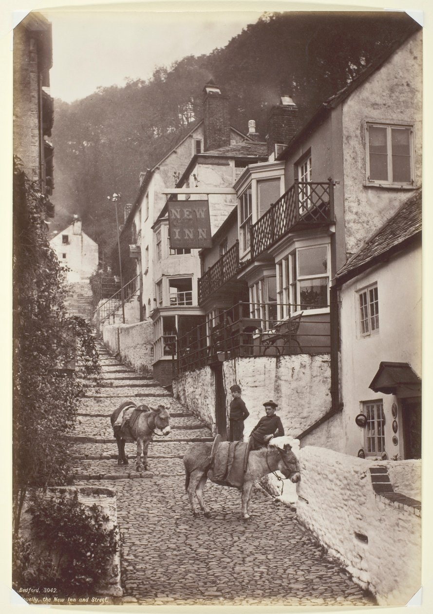 Clovelly, Yeni Han ve Sokak by Francis Bedford