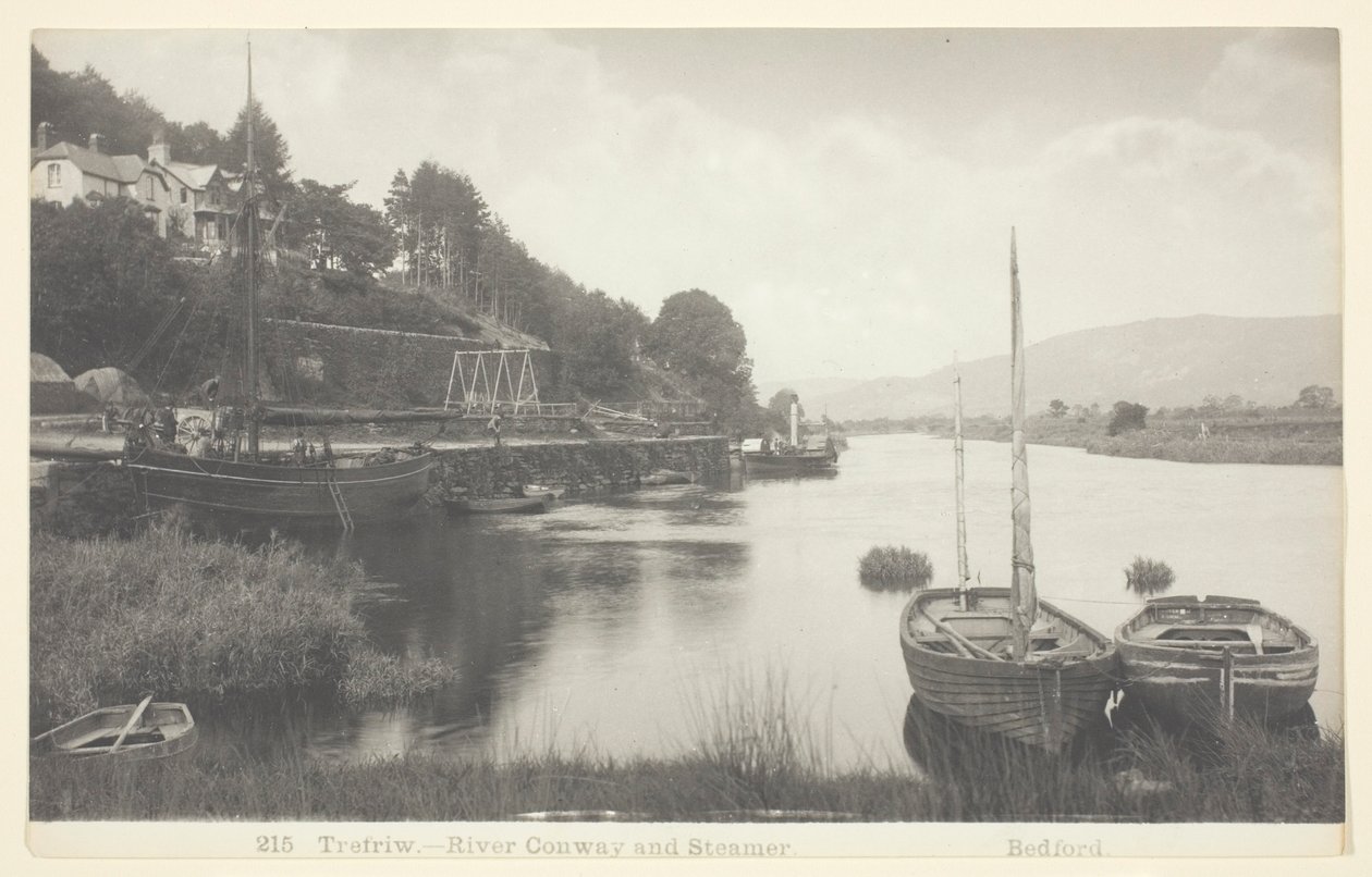 Trefriw-River Conway ve Buharlı Pişirici by Francis Bedford