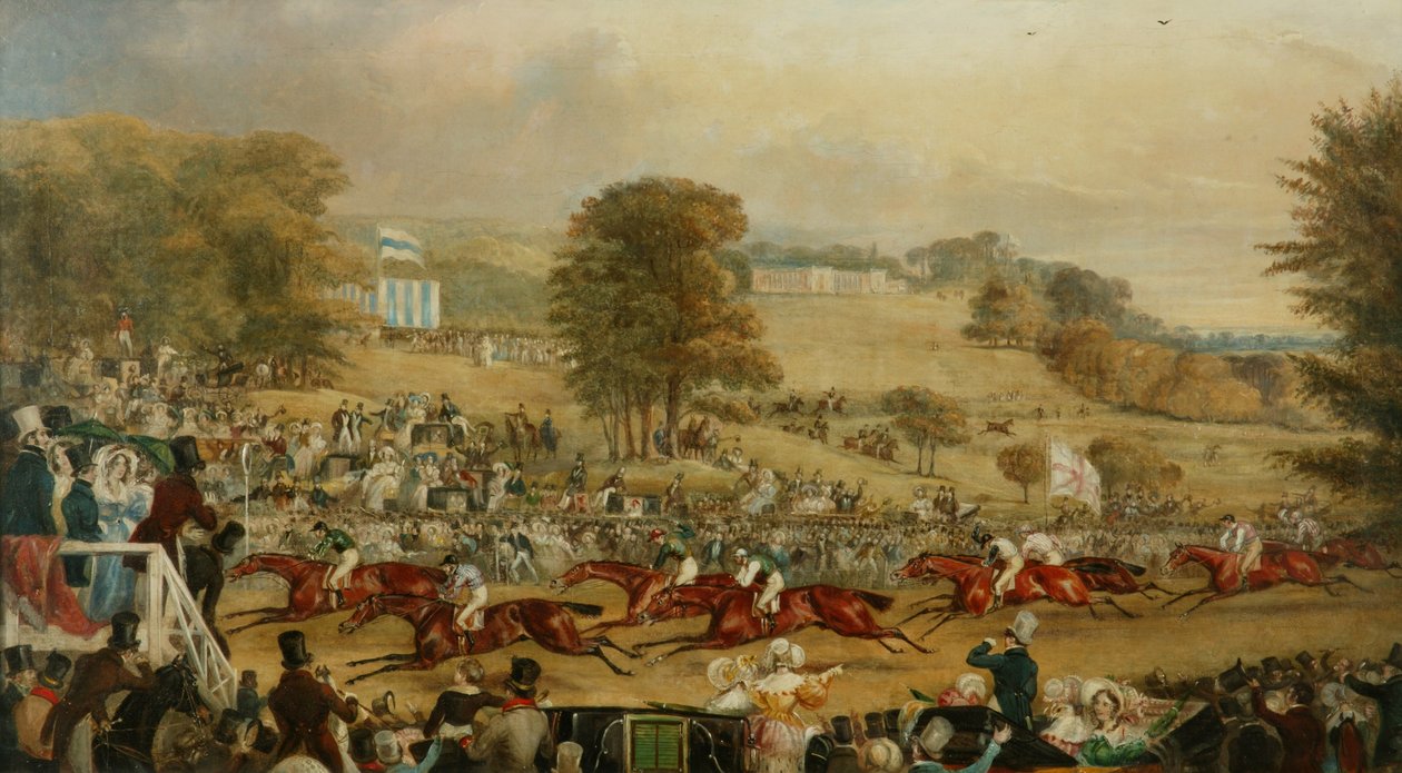 Heaton Park Yarışları, Manchester (tuval üzerine yağlı boya) by Francis Calcraft Turner