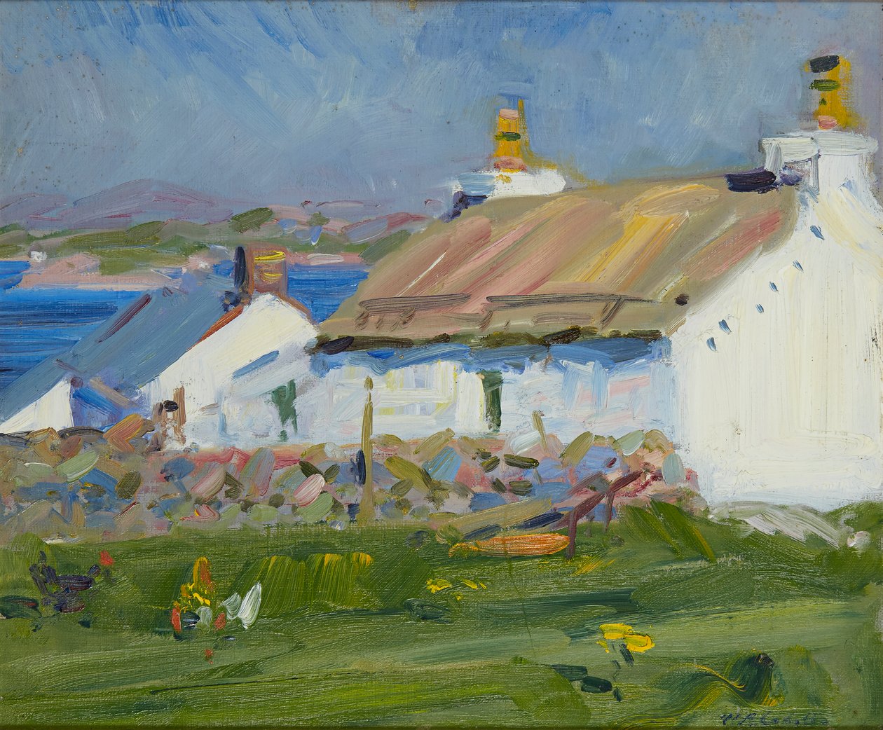 Crofts, Iona (gemide yağ) by Francis Campbell Boileau Cadell