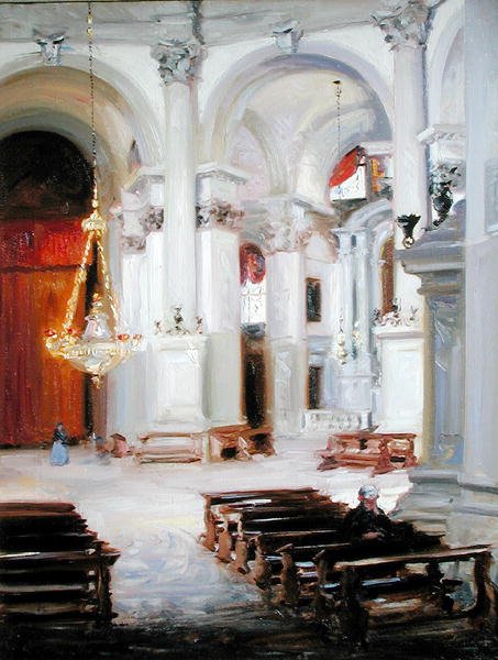 Selamın İçi, Venedik (tuval üzerine yağlı boya) by Francis Campbell Boileau Cadell