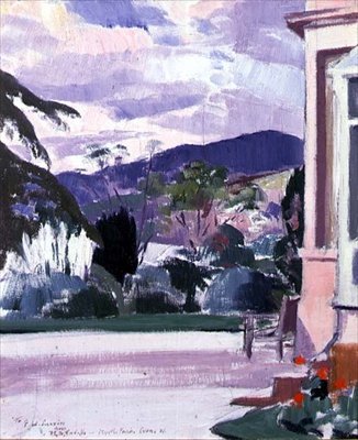 Myrtle Park Cove, Argyll (panelde yağ) by Francis Campbell Boileau Cadell
