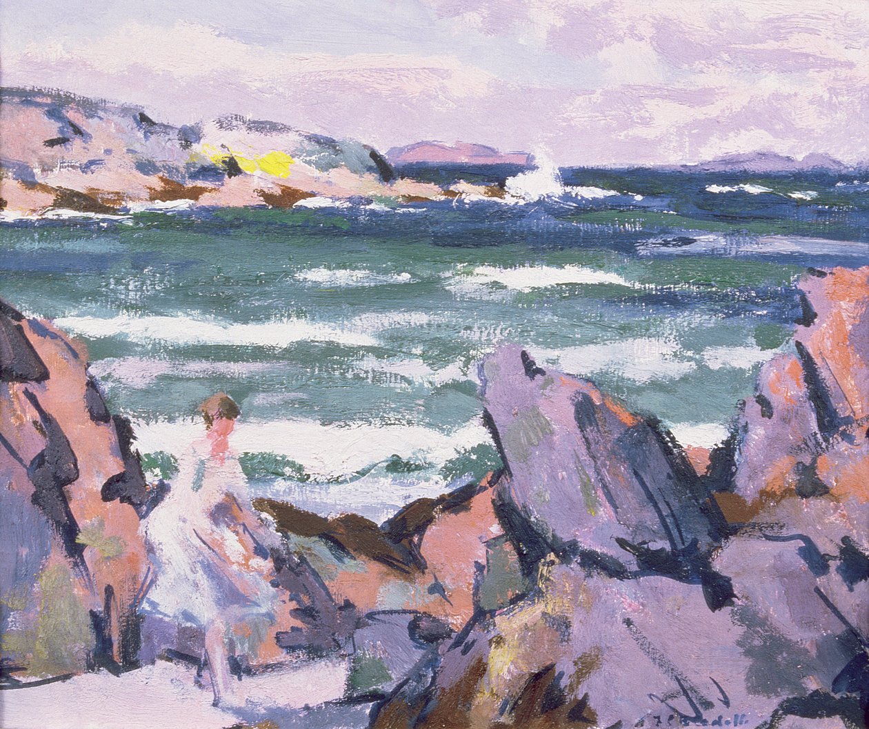 Kuzey Rüzgarı, Iona (Yıkanan) by Francis Campbell Boileau Cadell
