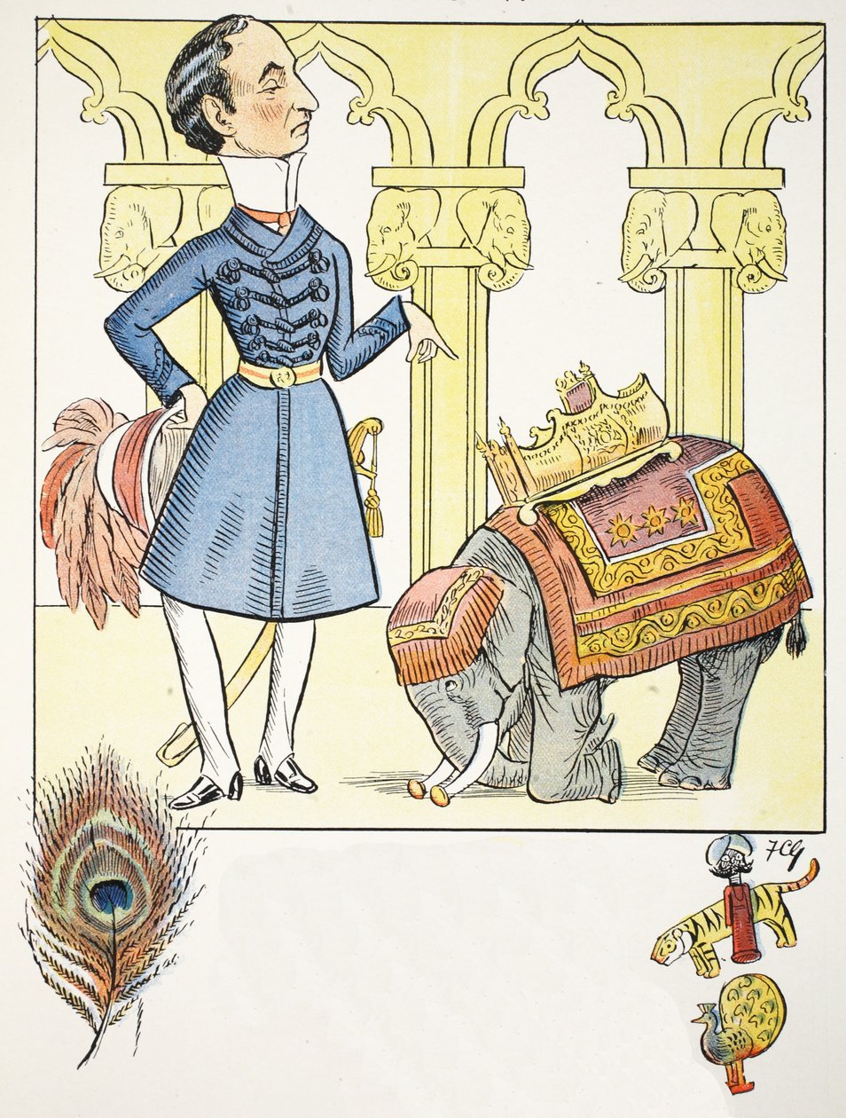 V Ode, Struwwelpeter Alfabesinden örnek, Harold Begbie (1871–1929) tarafından ayet by Francis Carruthers Gould