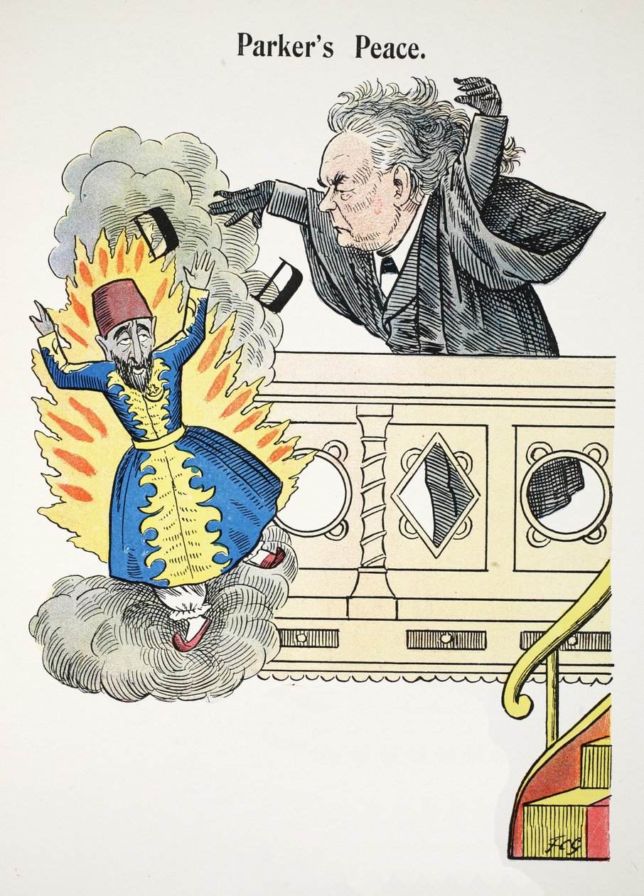 Parker'ın Barışı, Struwwelpeter Alfabesinden örnek, Harold Begbie (1871–1929) tarafından ayet by Francis Carruthers Gould