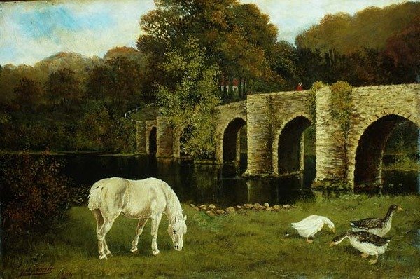Stour Nehri üzerinde bir Köprü by Francis Cecil Boult