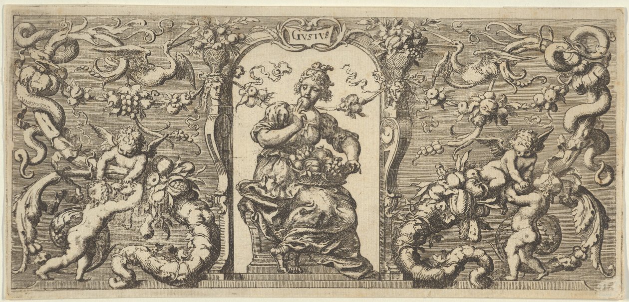 Tat Tat, Beş Duyudan Beş Duyu, yakl. 1655 by Francis Cleyn
