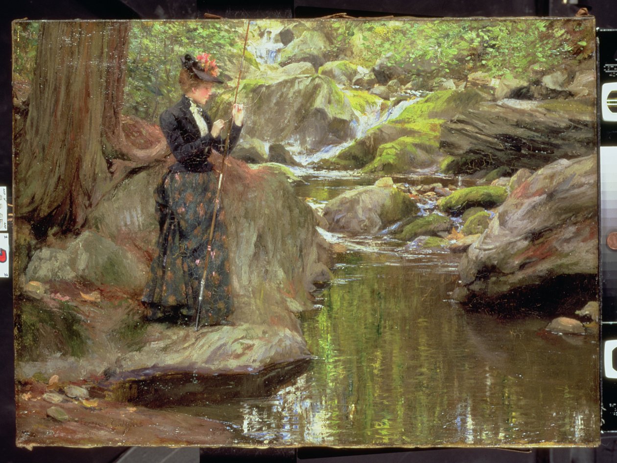 Çizgiyi Tuzaklamak (tuval üzerine yağlı boya) by Francis Coates Jones