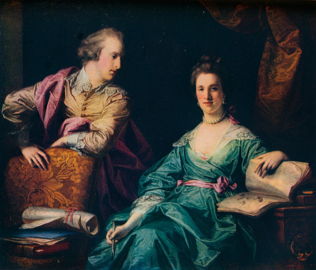 Isabel ve Thomas Crathorne, 1767 by Francis Cotes
