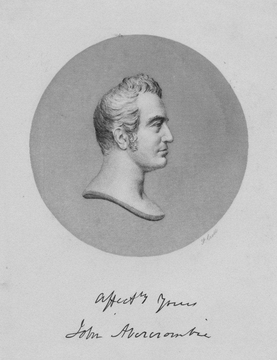John Abercrombie, c1850. by Francis Croll