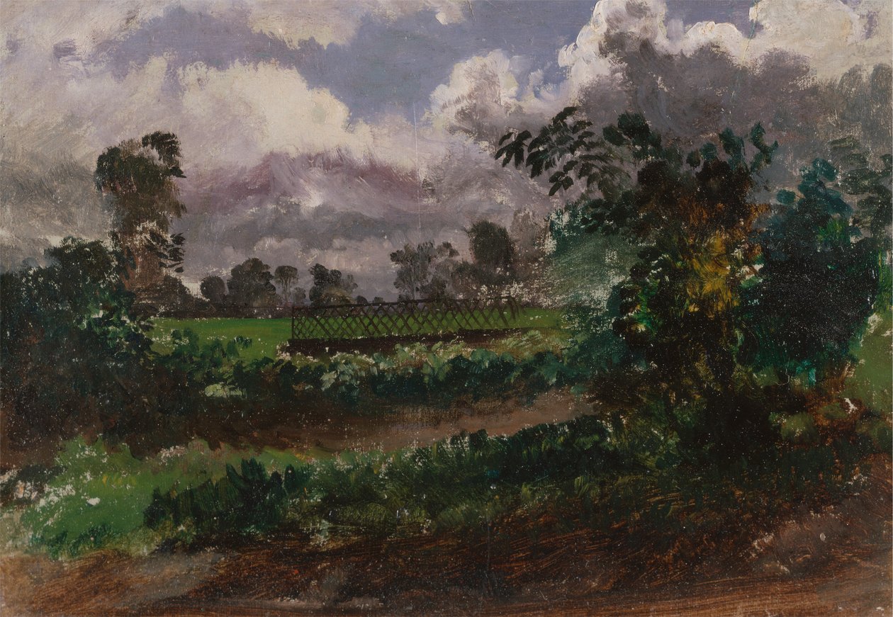 Devonshire, Exmouth'daki Evinden Sanatçının Bahçesinin Karşıdan Görünümü by Francis Danby