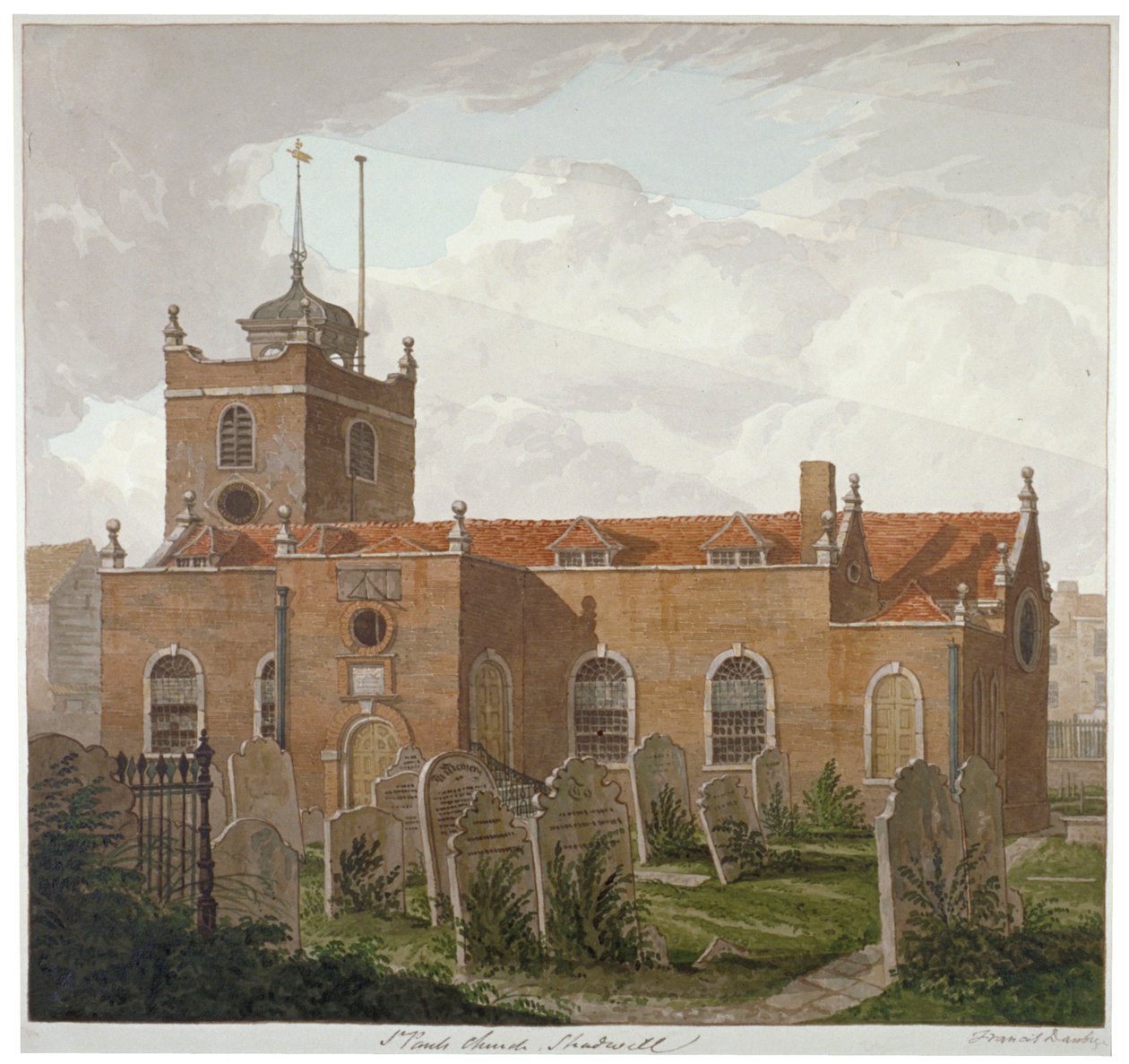 St Paul Kilisesi, Shadwell, Londra, c1810 by Francis Danby