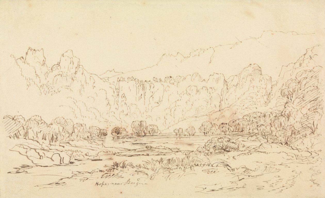 Bergen yakınlarındaki Umut by Francis Danby