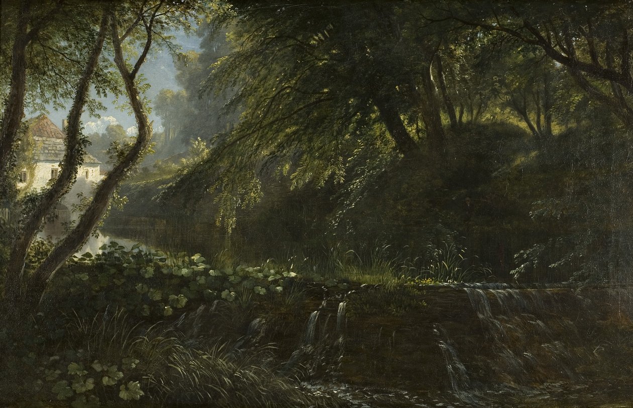 Savak ve Değirmen ile Nehir Manzarası, c.1823 by Francis Danby