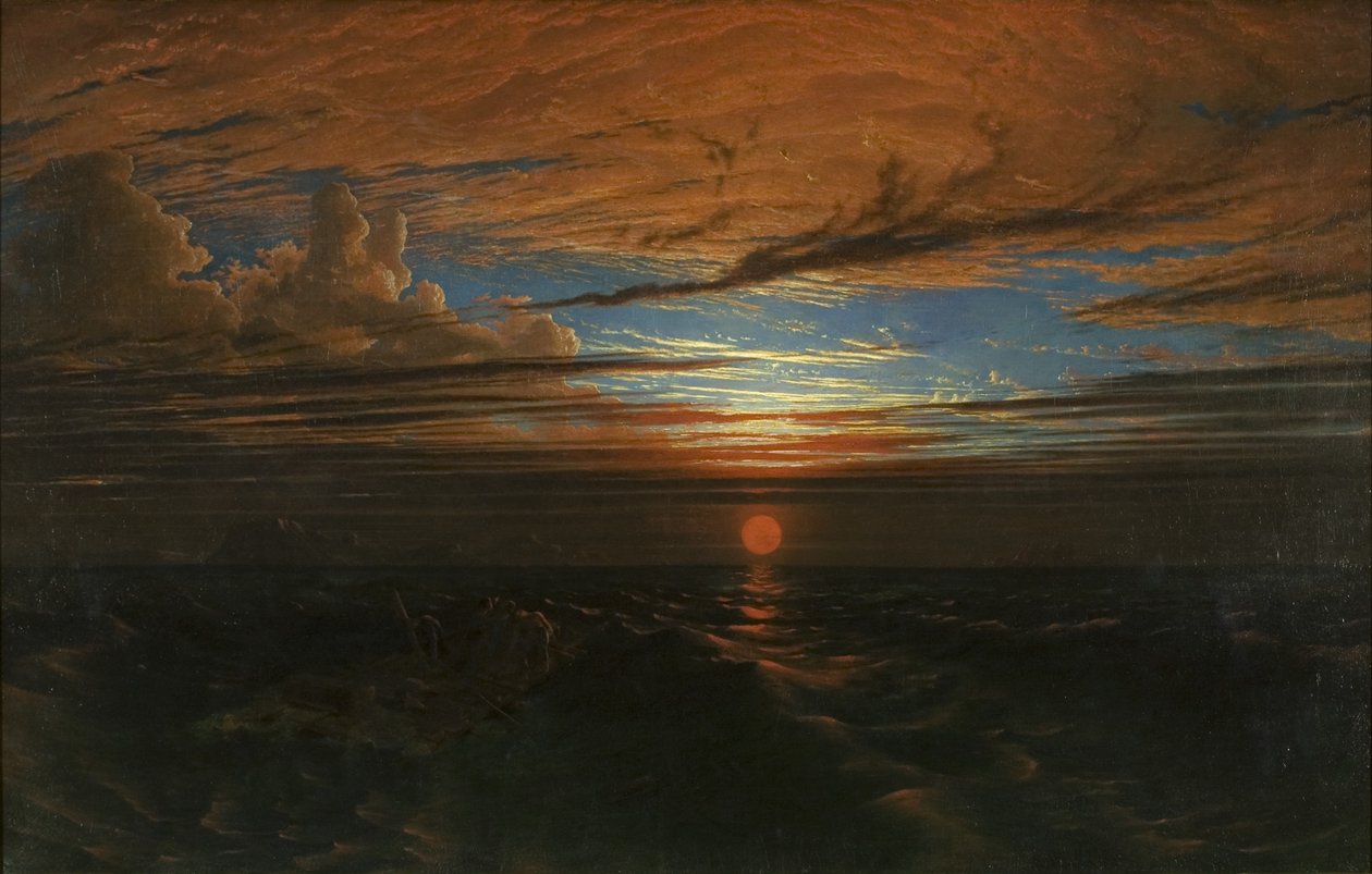 Fırtınadan Sonra Denizde Gün Batımı by Francis Danby