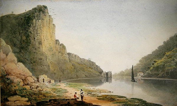 Avon Gorge (kağıt üzerine sulu boya) by Francis Danby