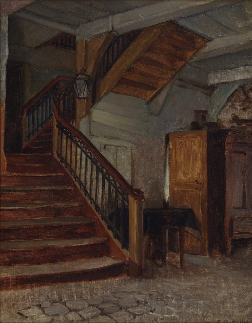 Sarma Merdivenli Oda İçi, 19. yüzyılın sonları - 20. yüzyılın başlarında. by Francis Davis Millet