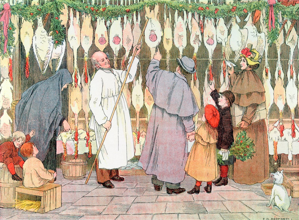 Poulterer, 1899. Dükkanlar Kitabından, 1899 by Francis Donkin Bedford