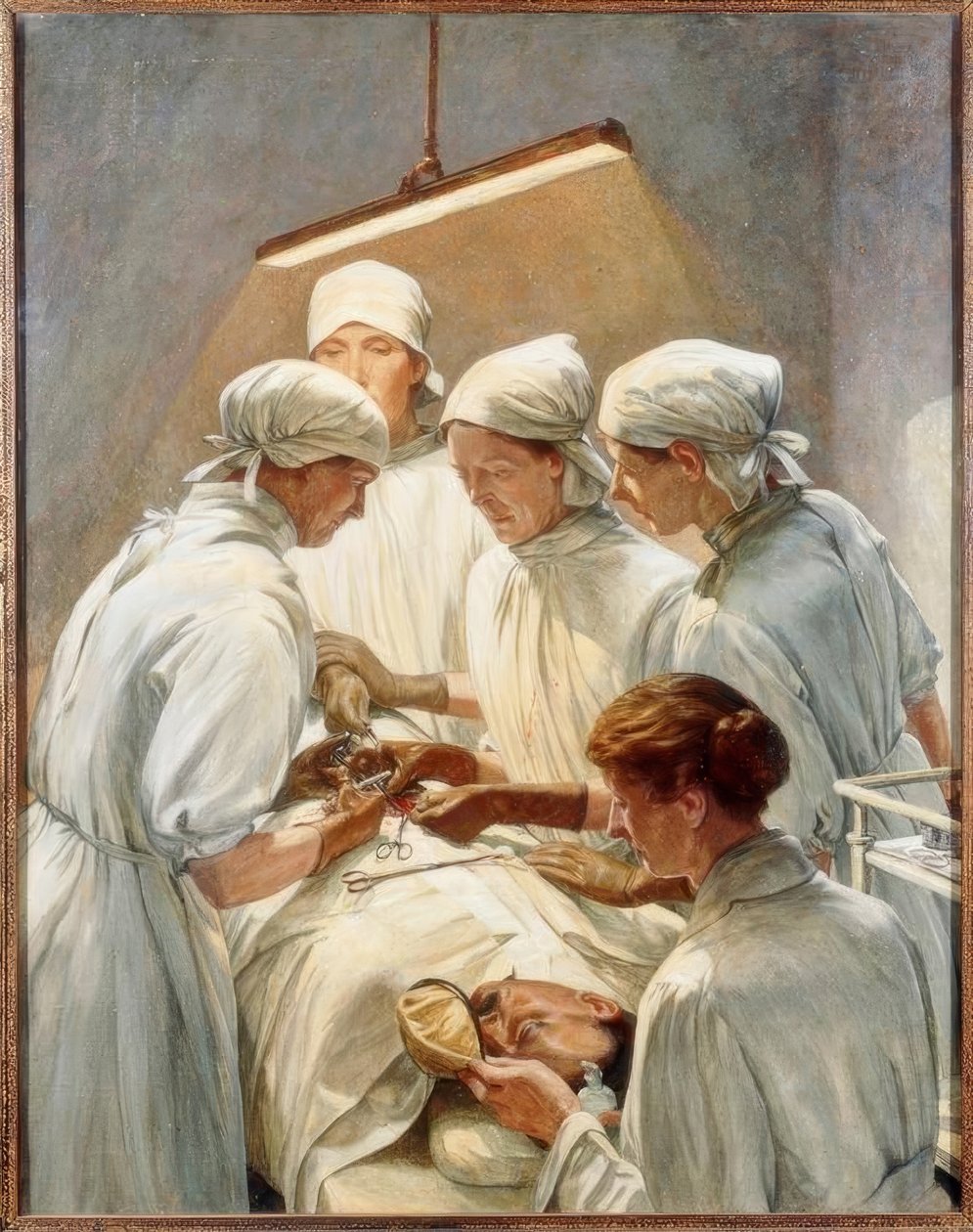 Askeri hastanede apandisit operasyonu by Francis Edgar Dodd