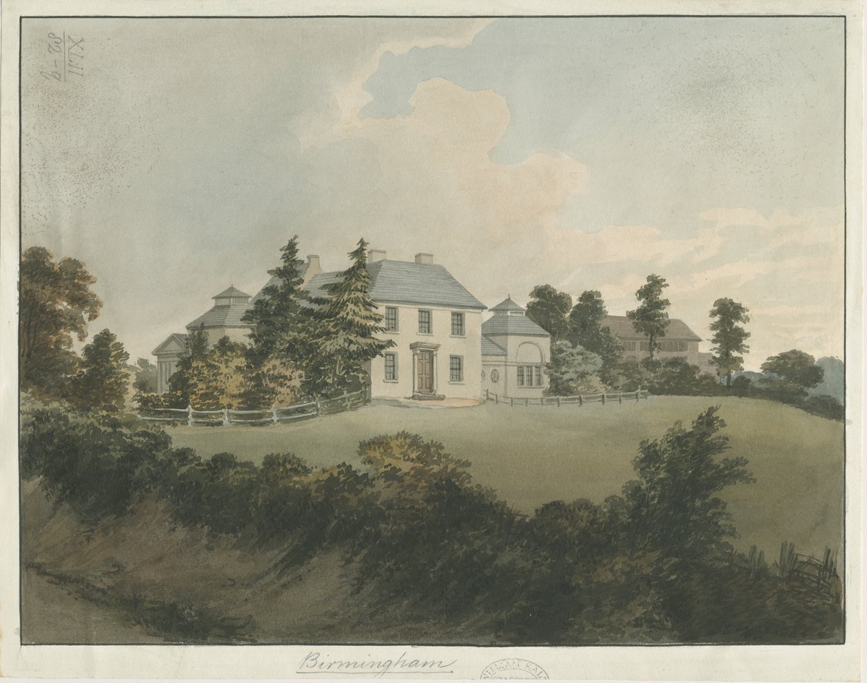 Soho - Francis Eginton'un Evi: sulu boya, nd [c 1798] (resim) by Francis Eginton