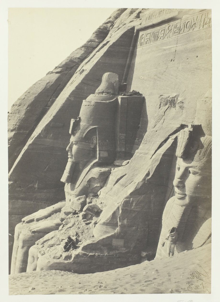 Abou Simbel, Nübye, 1857. by Francis Frith