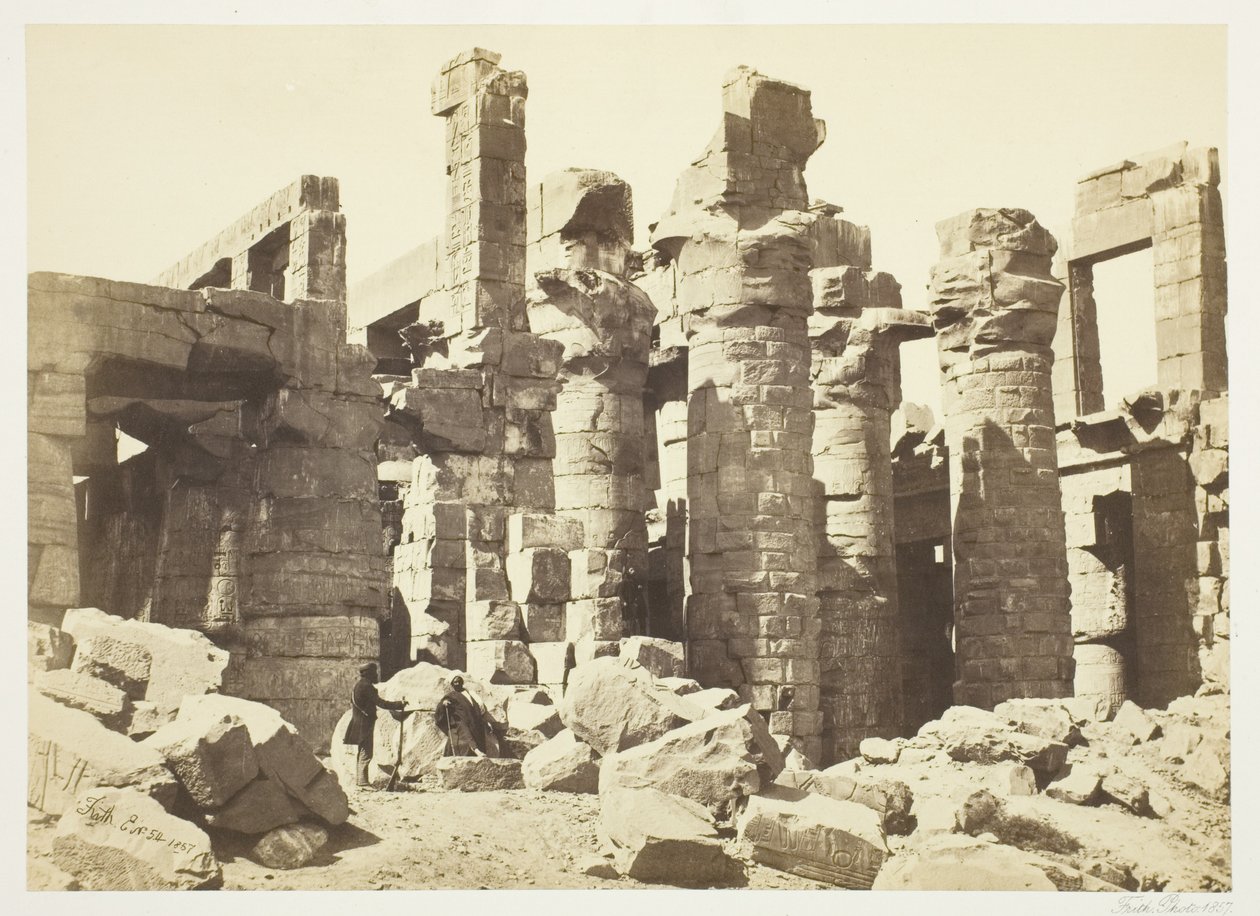 Sütunlar Salonu by Francis Frith