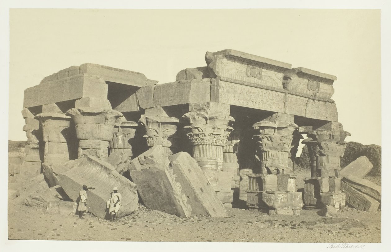Koum Ombo, Yukarı Mısır, 1857. by Francis Frith