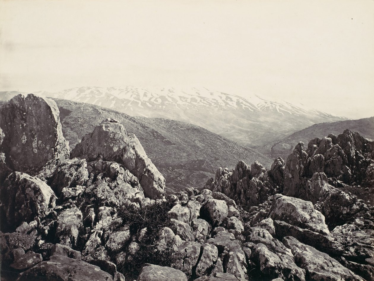 Hermon Dağı, Biçim Değiştirme Dağı, yak. 1857. by Francis Frith