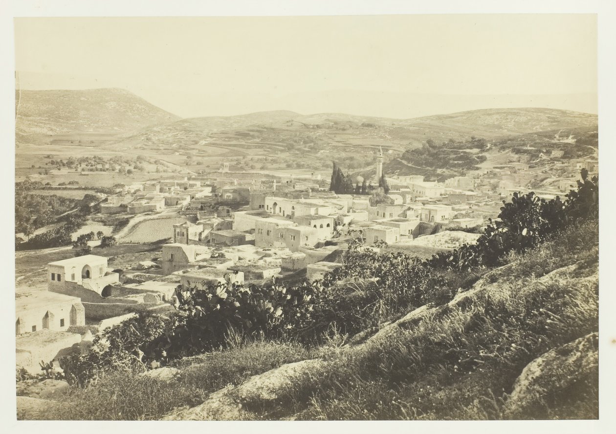 Nasıra, Kuzey-Batıdan, 1857. by Francis Frith