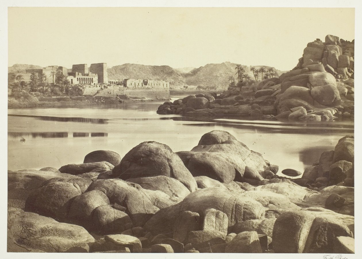 Philae'ye Yaklaşım by Francis Frith