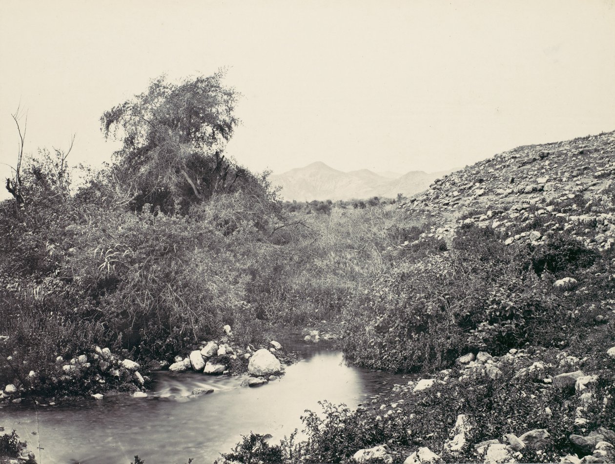 Jerico Çeşmesi ve Şehrin Muhtemel Yeri, yak. 1857. by Francis Frith