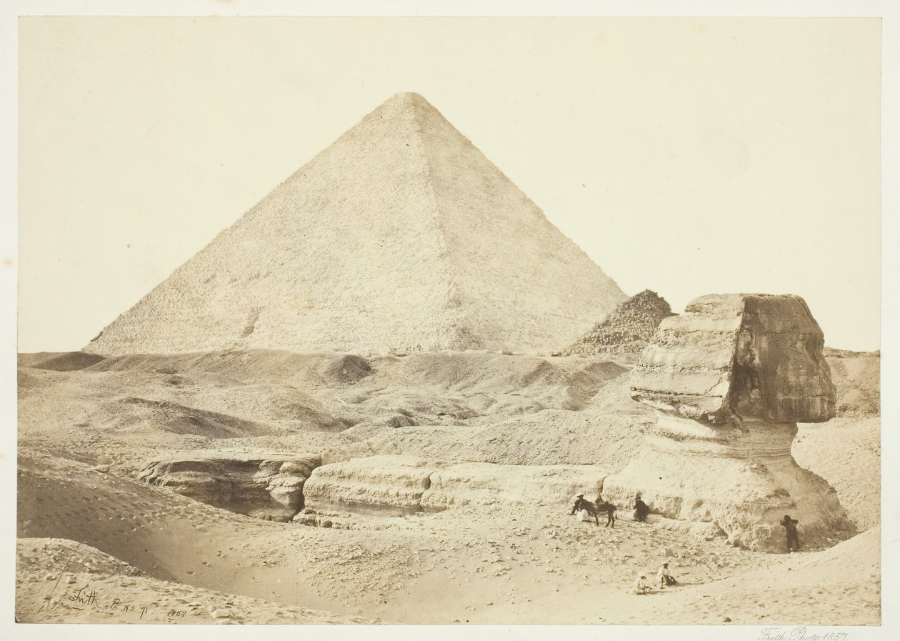 Sfenks ve Büyük Piramit, 1857, 1862