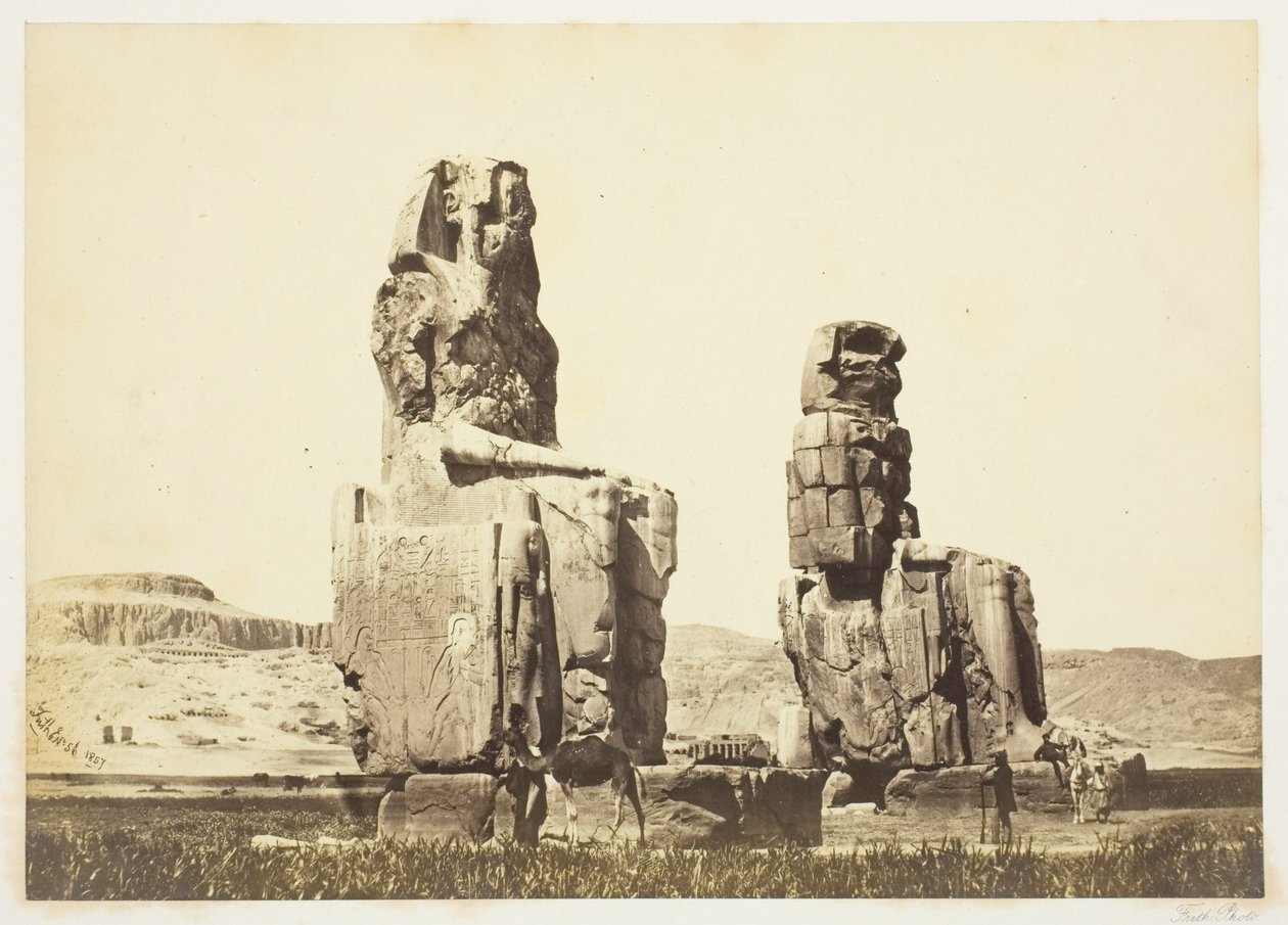 Memnon Heykelleri by Francis Frith