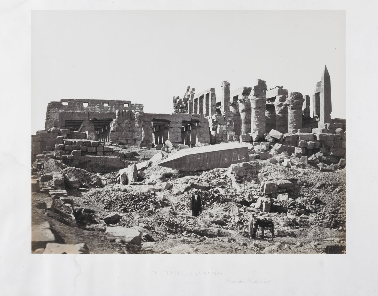 Güneydoğudan El-Karnak Tapınağı by Francis Frith
