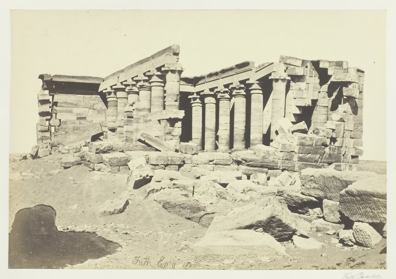 Maharaka Tapınağı, Nubia, 1857. by Francis Frith