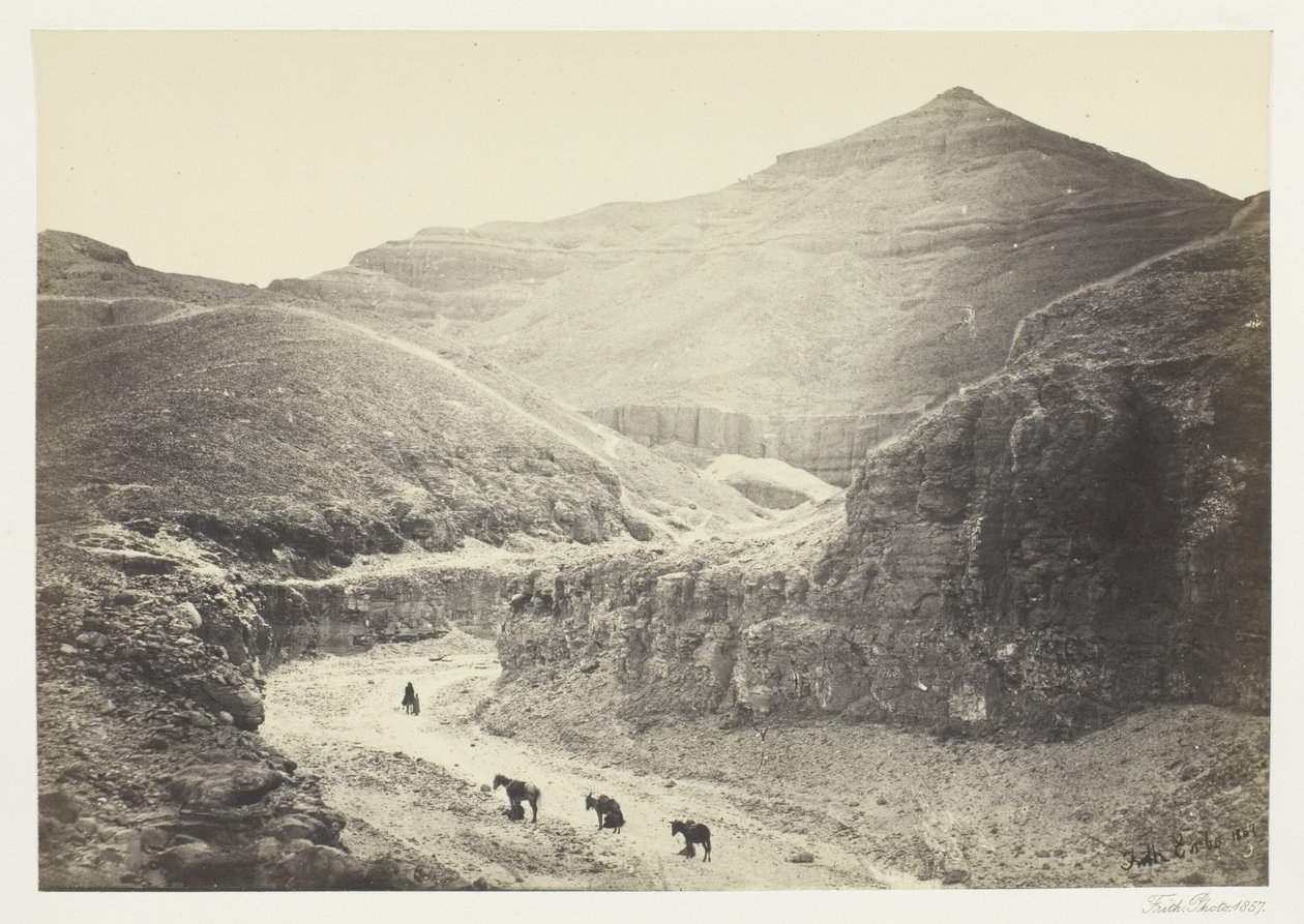 Kralların Mezarı Vadisi, Thebes by Francis Frith