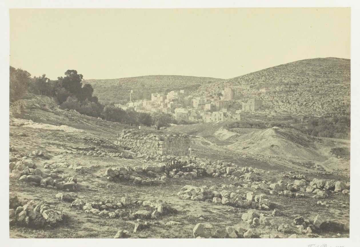 Hebron'dan görünüm, 1857. by Francis Frith