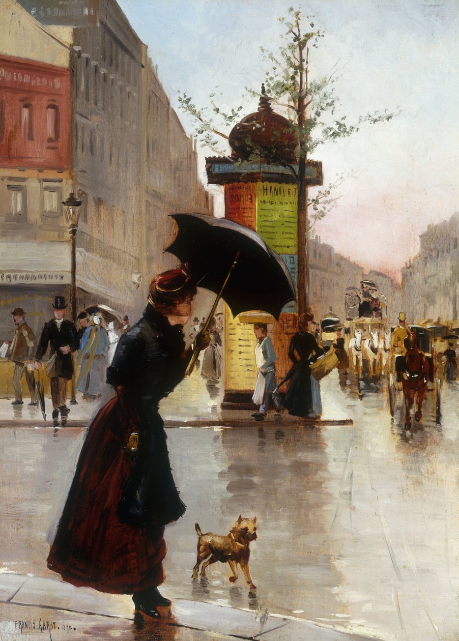 Paris Sokak Manzarası, 1890 by Francis Garat